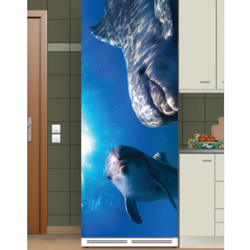 Αυτοκόλλητο ψυγείου με Δελφίνια